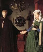 Details of Portrait of Giovanni Arnolfini and His Wife Jan Van Eyck